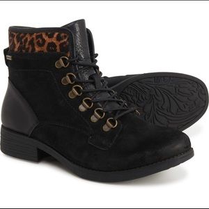 Tomeo Leather Combat Boot COMFORTIVA Size 7 W